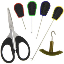 Load image into Gallery viewer, NGT 6pc Soft Grip Tool Set - 4 Needles, Braid Scissors and Knot Puller