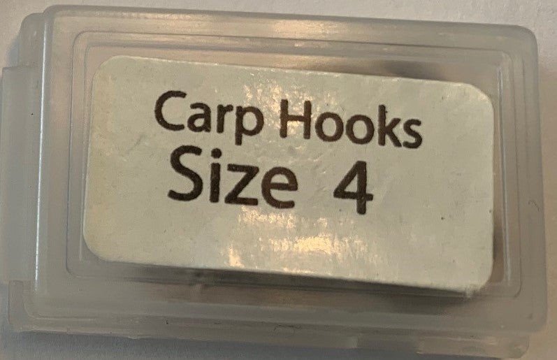 Carp Hooks Size 4 Barbless